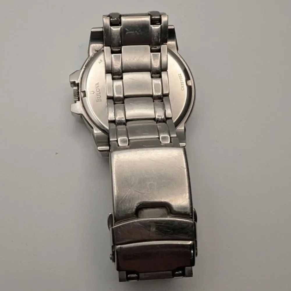 Bulvoa Men's Marine Star Stainless Steel Watch Water Resistant